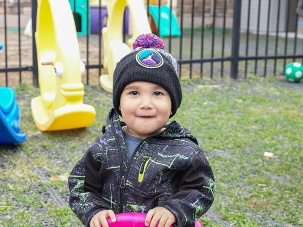 young child on a playground